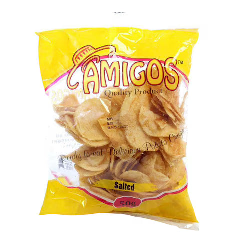 AMIGOS SALTED CRISPS 50GM