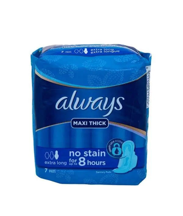 ALWAYS MAXI SANITARY PADS LG/EX/NG 7'S