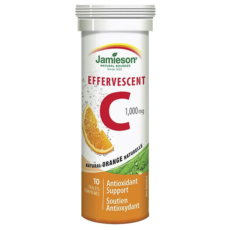 JAMIESON EFFERVESCENT C 1000MG TABS 10`S
